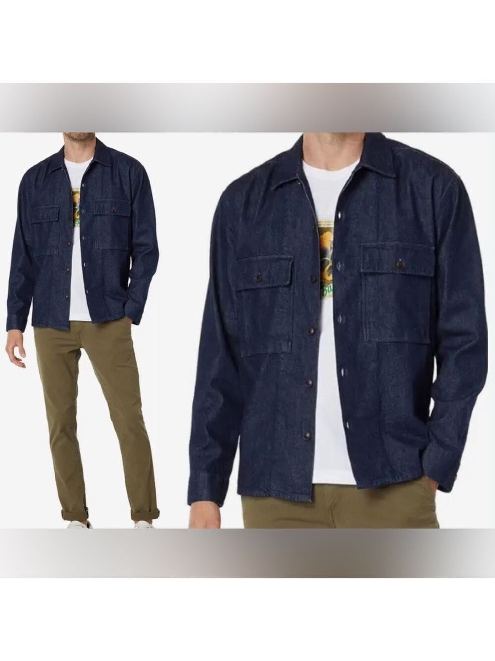 Ted Baker Baen Denim Utility Shacket size 6 - XXL (2XL) - nwt - 100% cotton